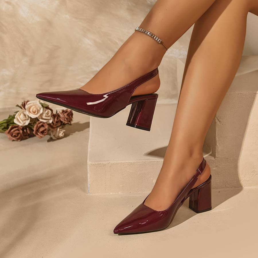 Women S High Heels Color Burgundy Sizeuk 5