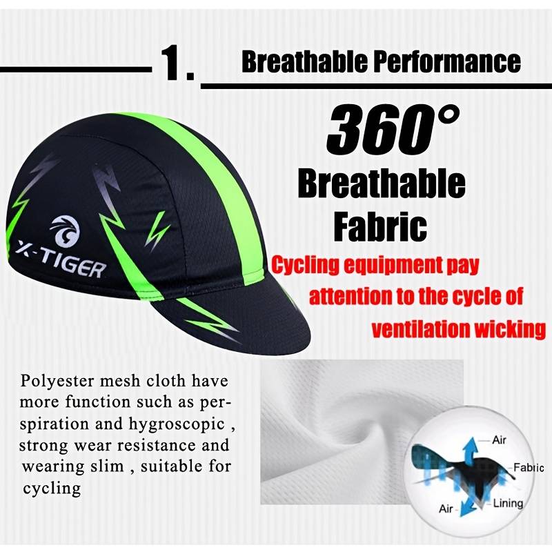 1pc X-TIGER Summer Cycling Cap Made of Breathable And Cool Suitable for Both Men And Women Desig