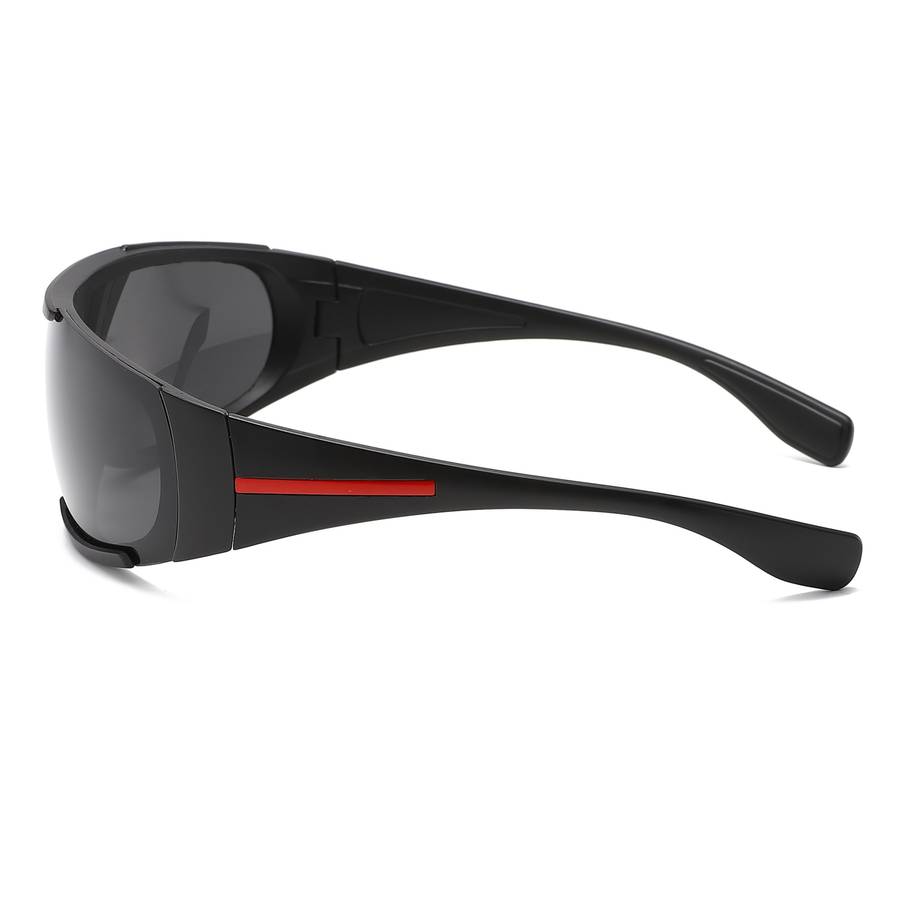 Cycling Glasses Color C5 Black Red Mirror