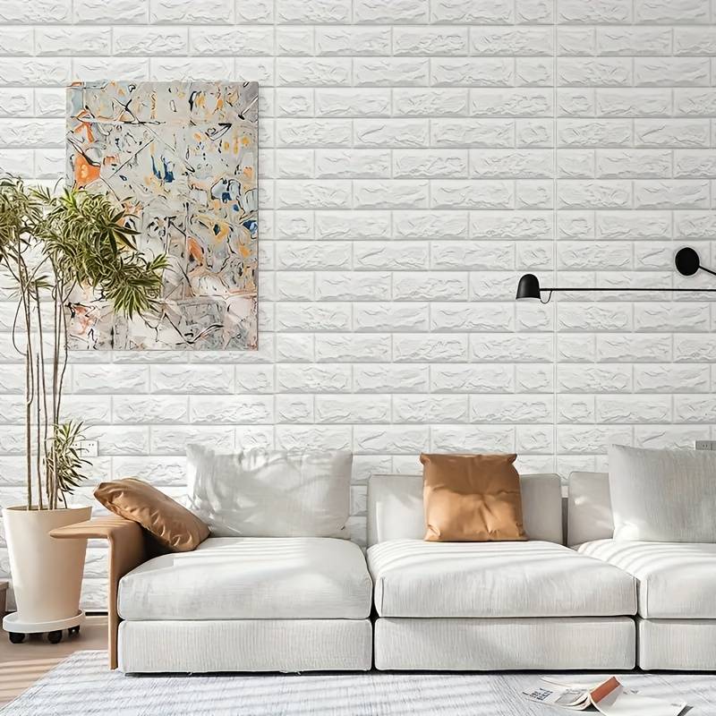 3D Wall Tile Stickers Self Adhesive Foam Brick Patterns Wallpaper 50x100cm
