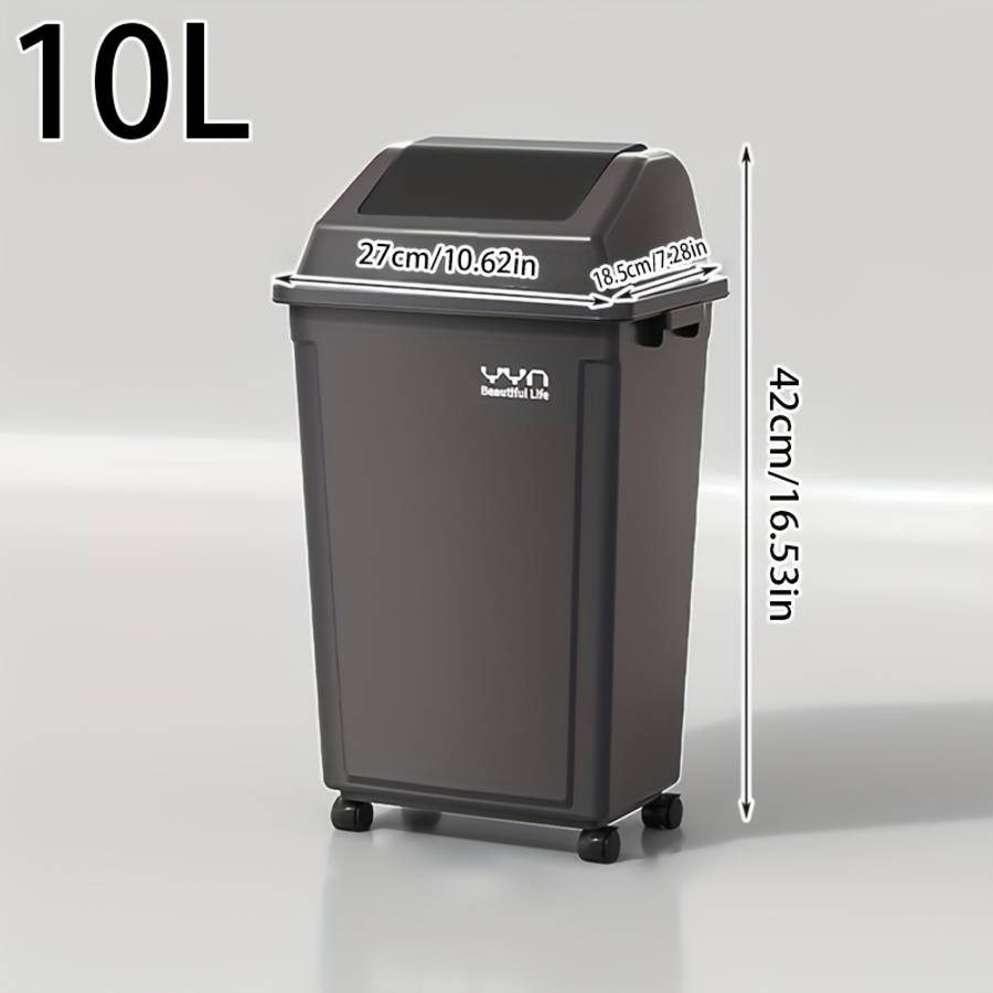 Garbage Can Color Blackwith  Sizeheight 50 Cm Length 33.6 Cm Width 22 Cm