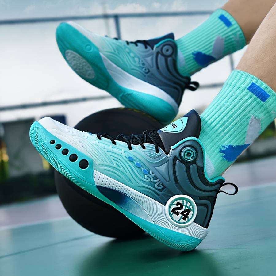 Basketball Shoes Color 2078 Black Sizeuk 7