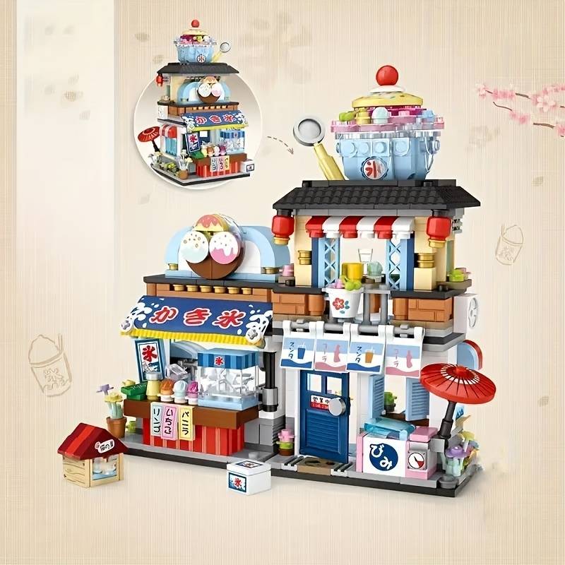 Building Toy Architectural Model Toy Set Style Aquatic Shop
