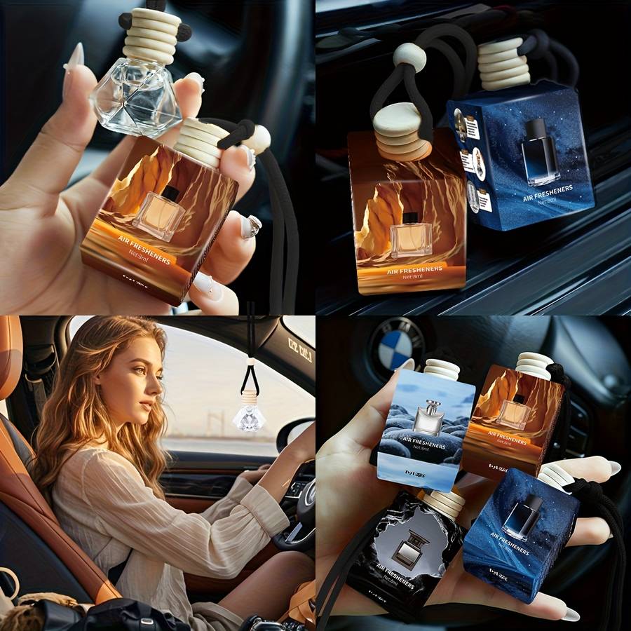 Car  Fragrance  Refill  Bottle Capacity 32Ml Men'S Fragrance  4 Pieces