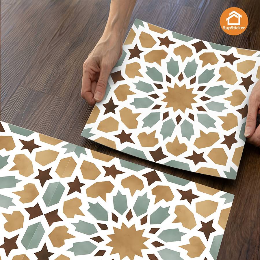 Floor Stickers Color Multicolor 1 Size Is 36Pcs 7.87X7.87Inch Is 20X20Cm