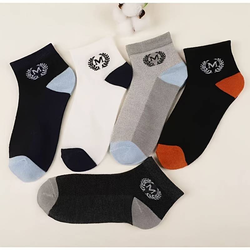5 PairsColor Mixed Pack One Size High Elastic Socks