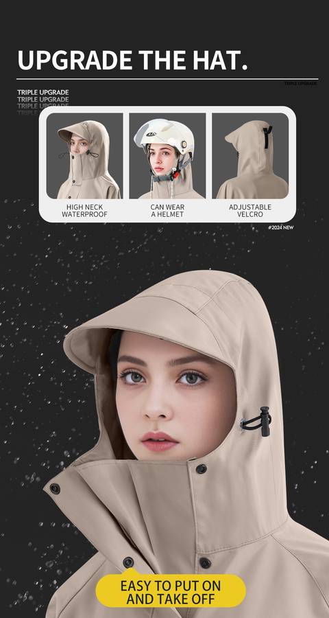 Raincoat Khaki Size Uk M