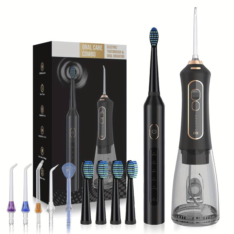 Dental Cleaner Color White 5 Nozzle 4 Head
