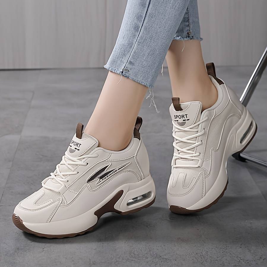 Women S Sneakers Color Rice Coffee Sizeuk 7