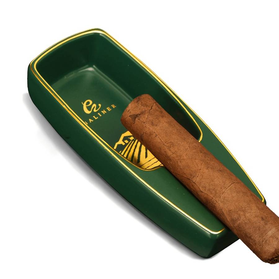 Creative Cigar Ashtray Portable Large Mouth Single Cigar Ceramic Multi Black
