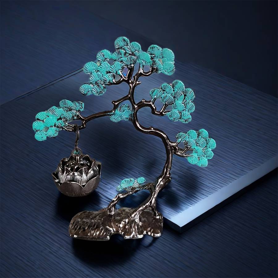 Incense Burner Style  Welcoming Pine And Lotus Incense Burner