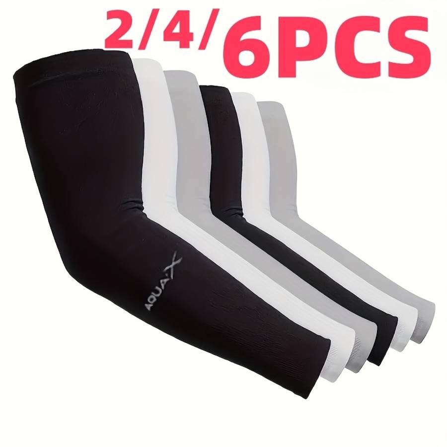 Sunscreen Sleeves Color 2Pcs Dark