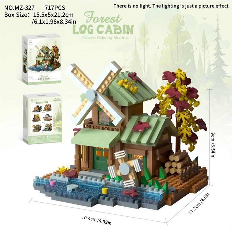 Building Toy Architectural Model Toy Set Style Forest Tree House Mz 326