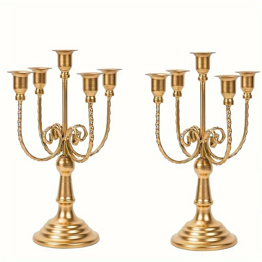 Wedding Supplies Color Golden Model 5 Arm 2Pcs