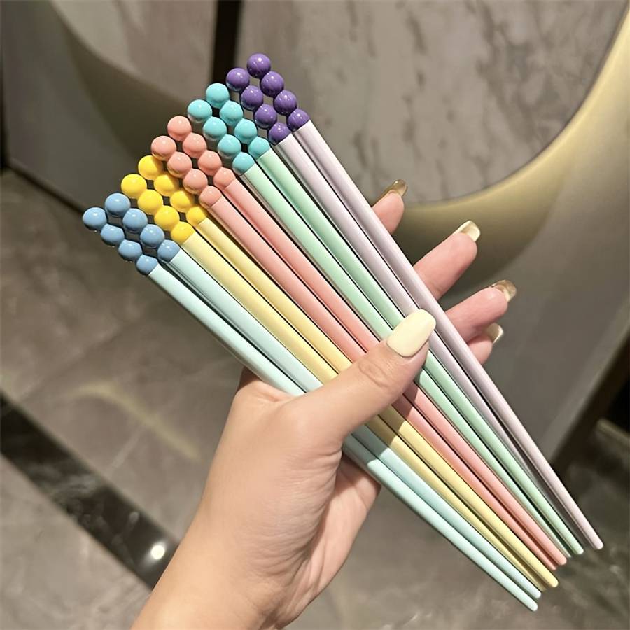 Chopsticks Color 5 Pairs Mixed Colors