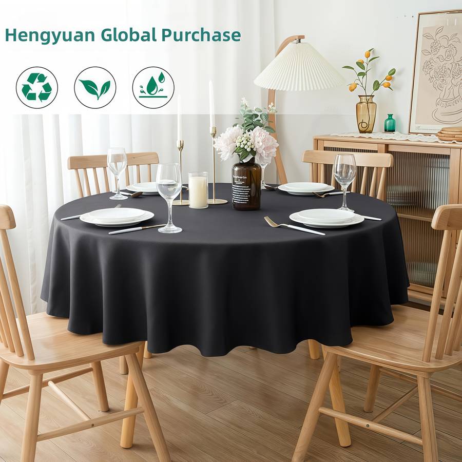 Halloween tablecloth decoration Quantity 11 pack black round tablecloths