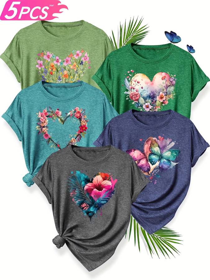 Womens T Shirt Color Peacock Blue Periwinkle Green Cardi Deep Space Gray Sizes