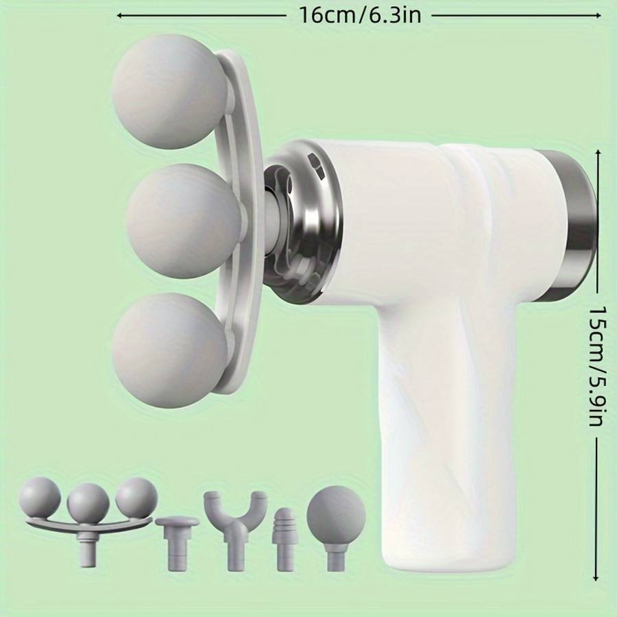 Massager Color 5 In 1 Pearl White Gift Box