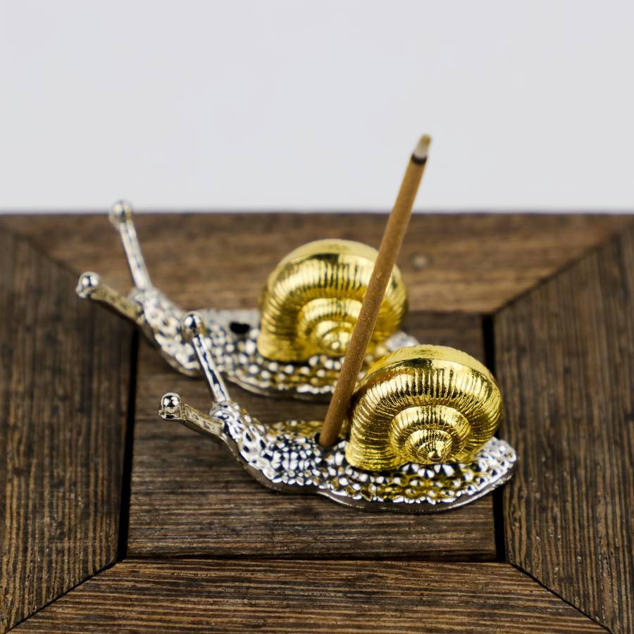 Incense Burner Color  Creative Snail Incense Stick   Red Copper