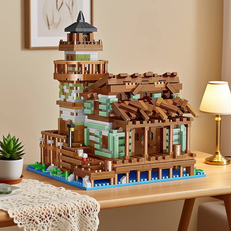Building Toy Architectural Model Toy Set Quantity 2100Pcs