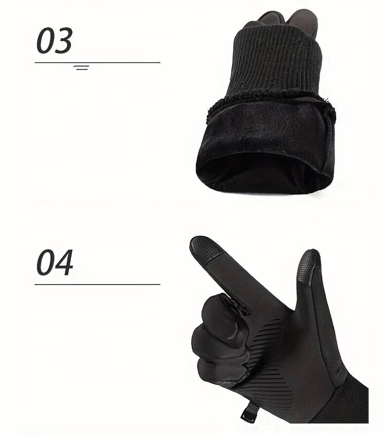 Winter Gloves Color Black Size One To Size