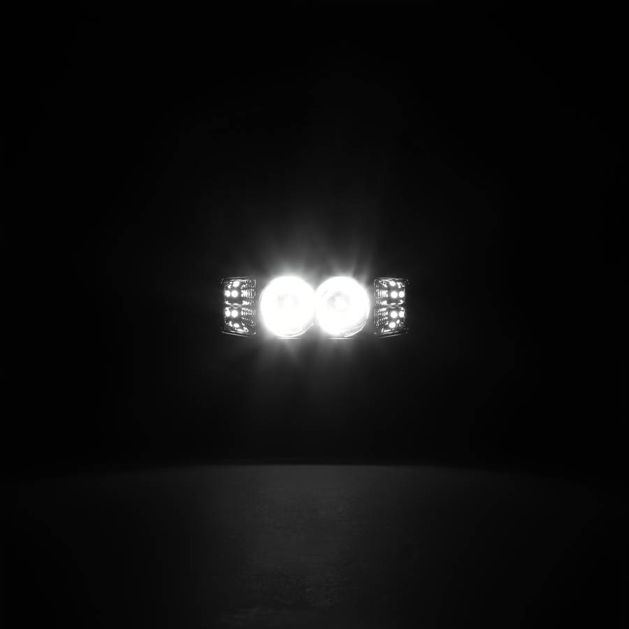 Car Lights Model 2Pcs With Amber Angel Eyes