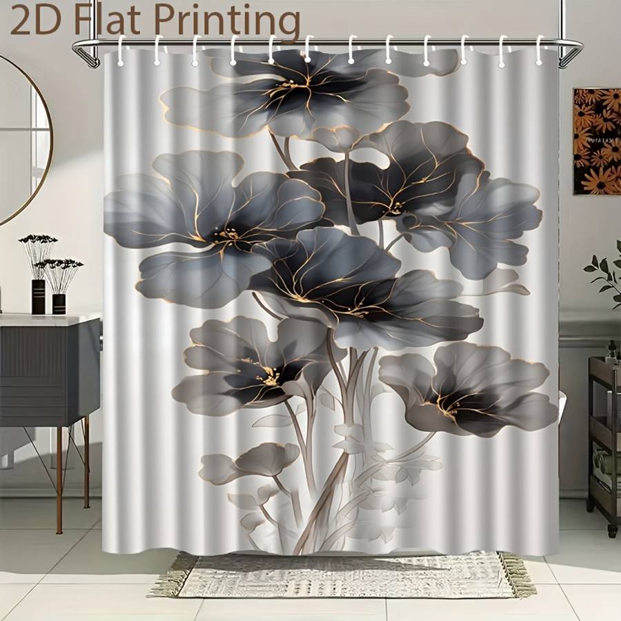Waterproof Shower Curtain Color Polychrome Size 120X200119.99Cm*200.0Cm
