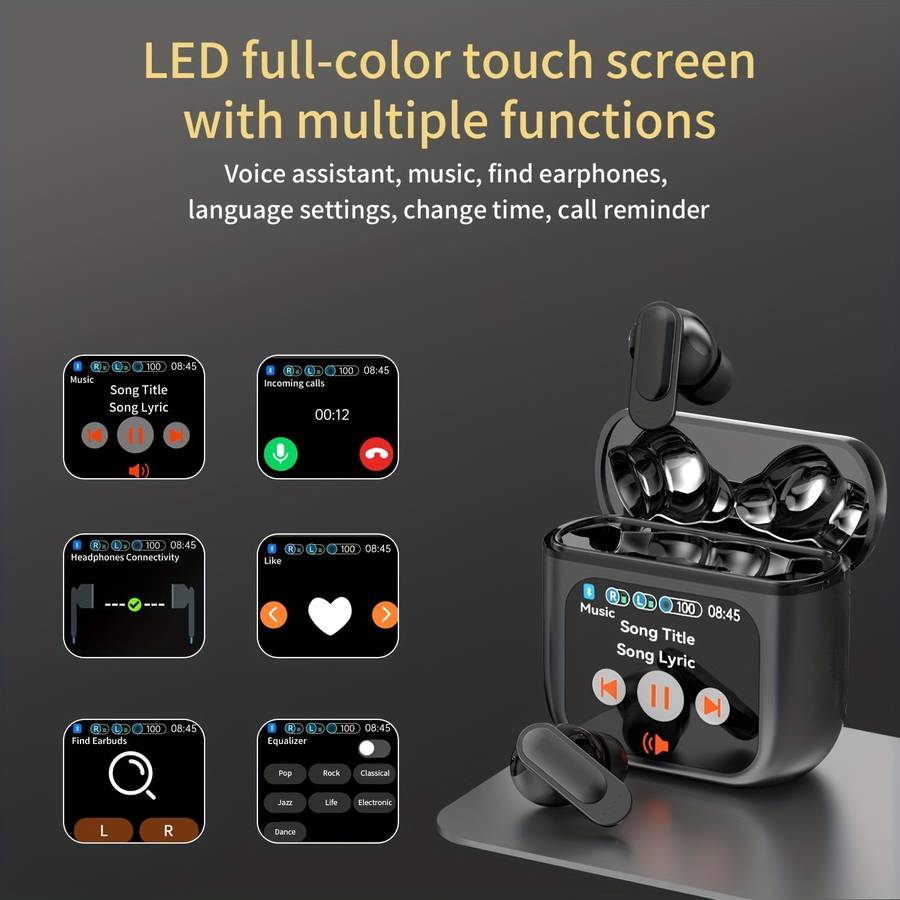 Rechargeable Wireless Earbuds Headphones Headset