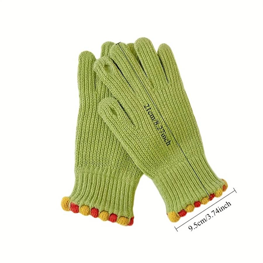 Gloves Color Green Sugar Beans