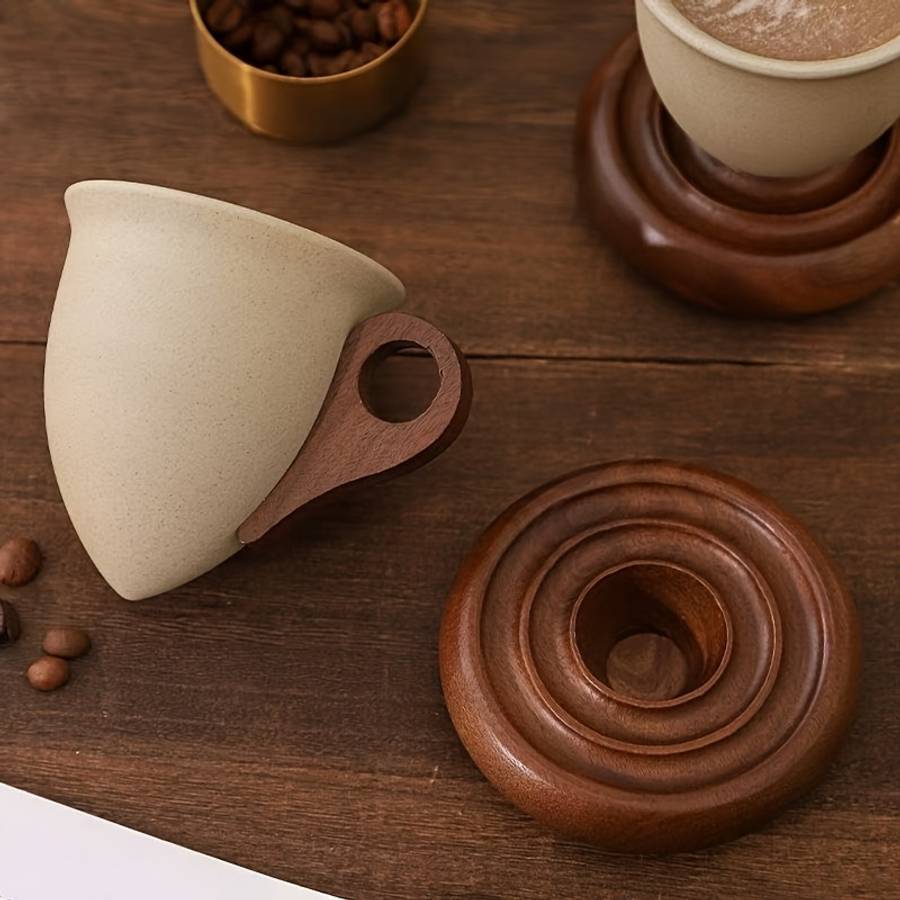 Water Cup Items One Set  Coffee Cup   Coaster