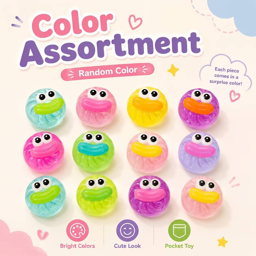 Squeezable Toys Color Random Color Quantity 2Pcs