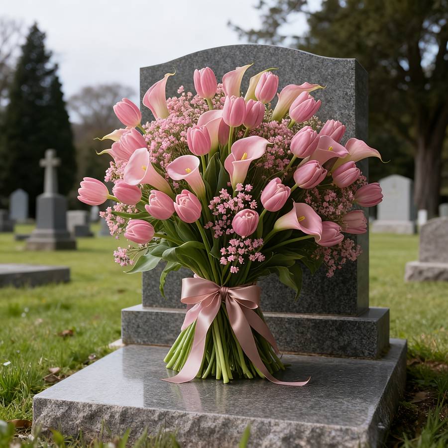 Simulated Flower Items 20Pcs Babys Breath  5Pcs Calla Lily  5Pcs Tulip
