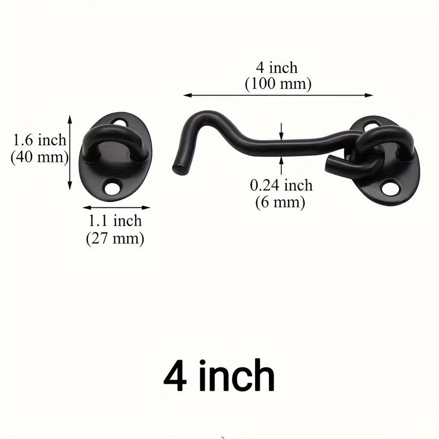 Lock Model Black 10.16 Cm