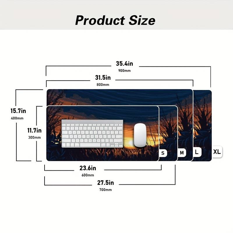 Mouse Pad Size 23.6X11.7Inch 60X30Cm