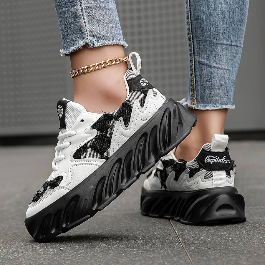 Women S Sneakers Color White And Black Sizeuk 4