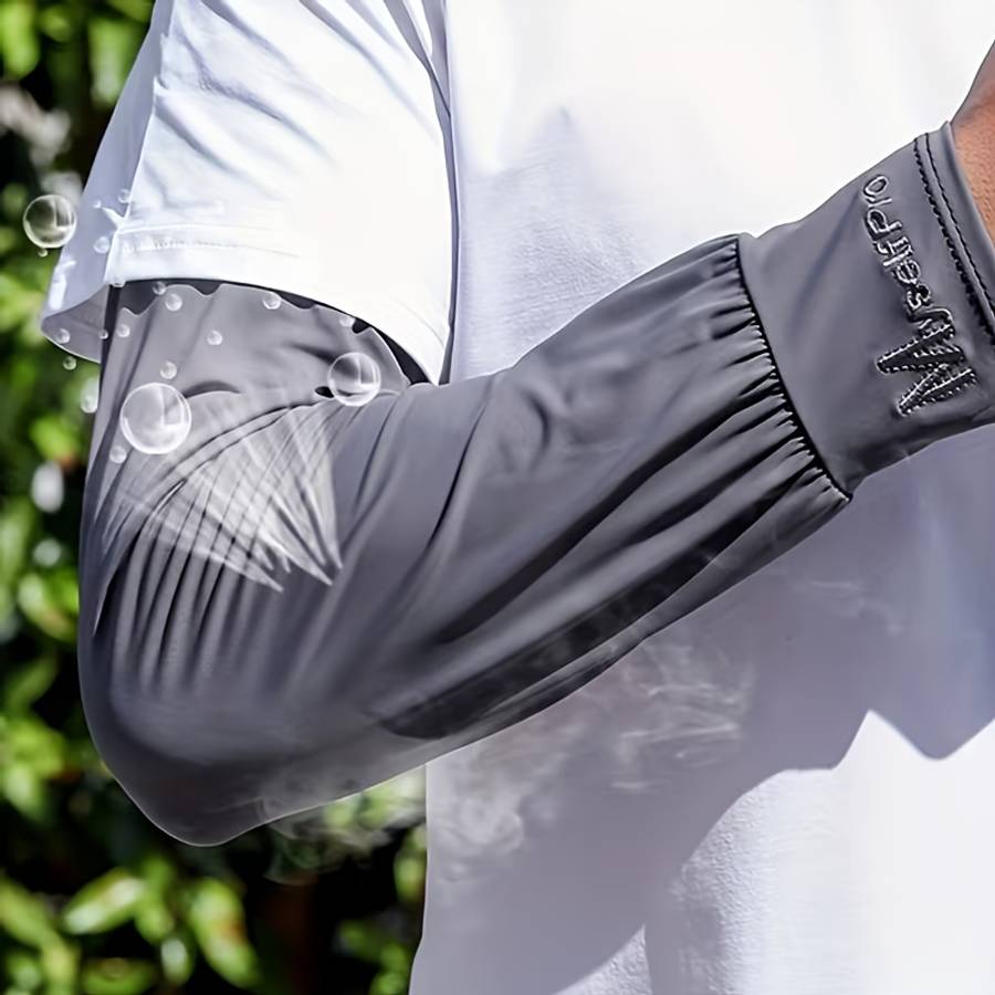 Sunscreen Sleeves Color 4Pcs Light Gray