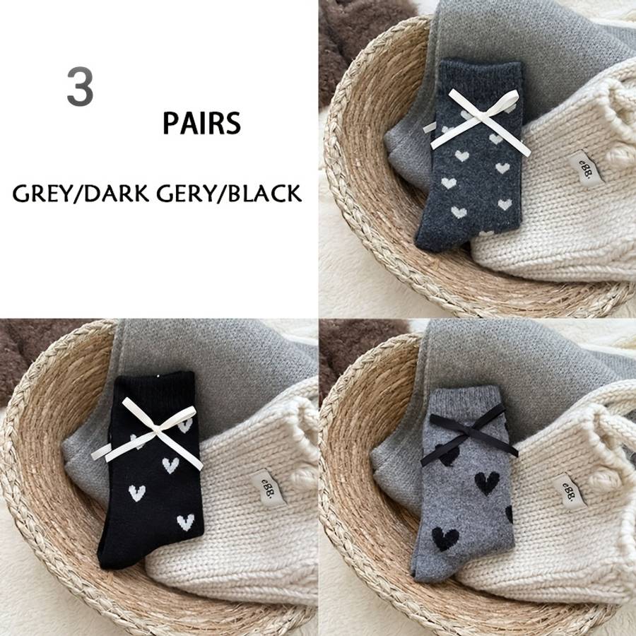 Women S Socks Color Gray Whitegray Blackblack White3Pairs Size Asian Onesize