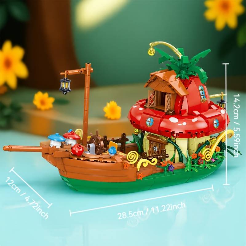 Building Toy Architectural Model Toy Set Model Fantasy World Mushroom House