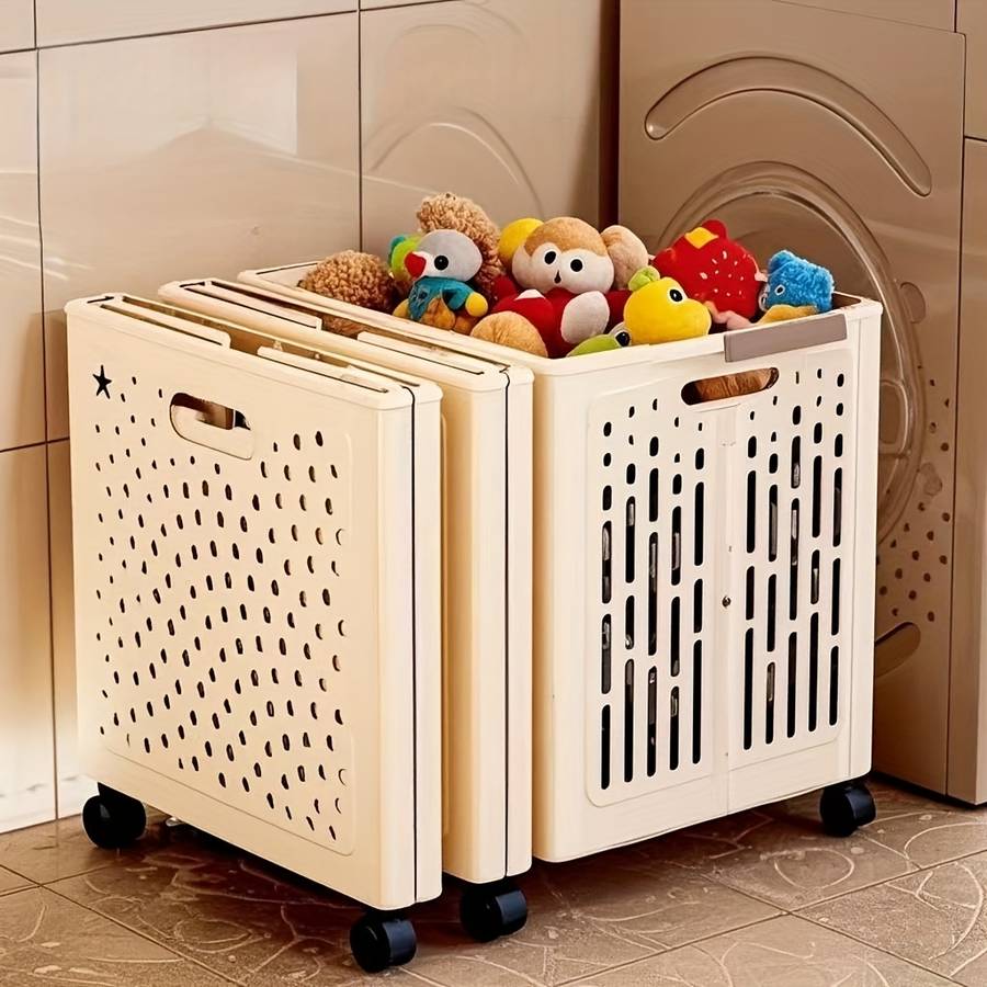 Storage And Organizationcolor Butter Coffee  Large Size With Pulley