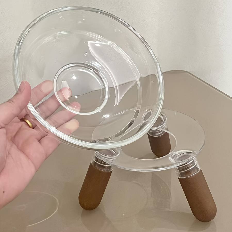 Pet supplies Model Transparent bowl  Add  light    colored shelf