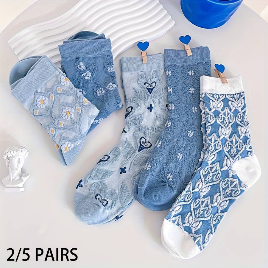 Women S Socks Color Mixed Color5 Pairs Size Onesize