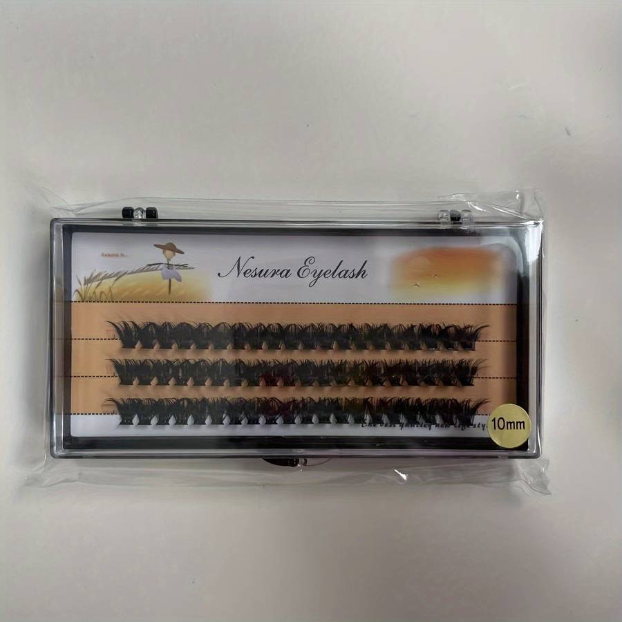 60pcs Natural Soft Individual Lashes Hair Length 70d 10mm 18mm