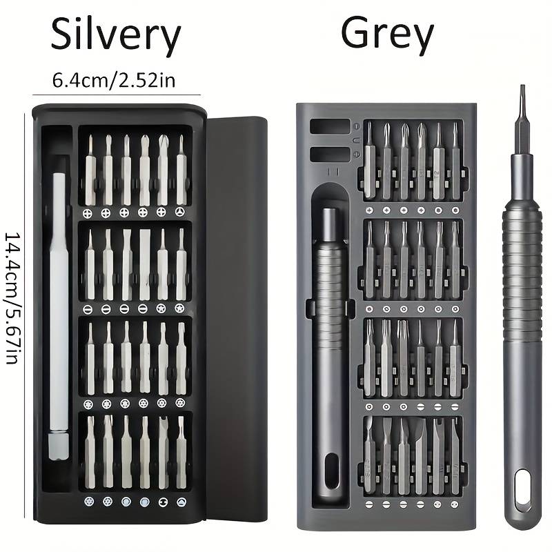 Screwdriver Bit Tool Set Color Silver 25 In 1 Set