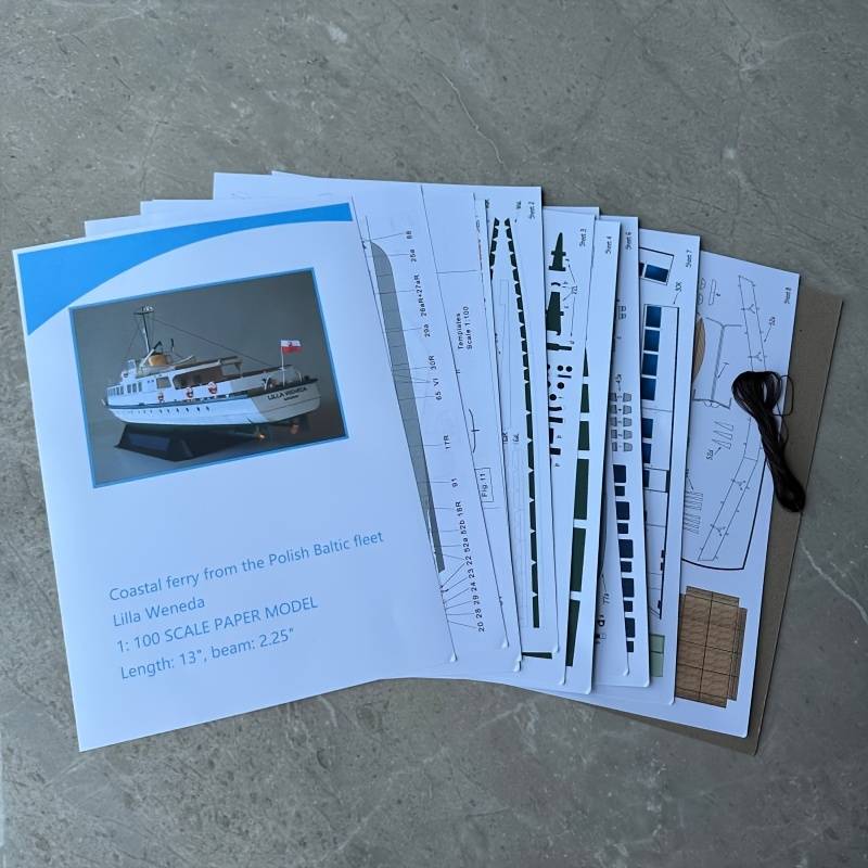 3D Jigsaw Puzzle Model Ship Items Polish Coastal Ferry