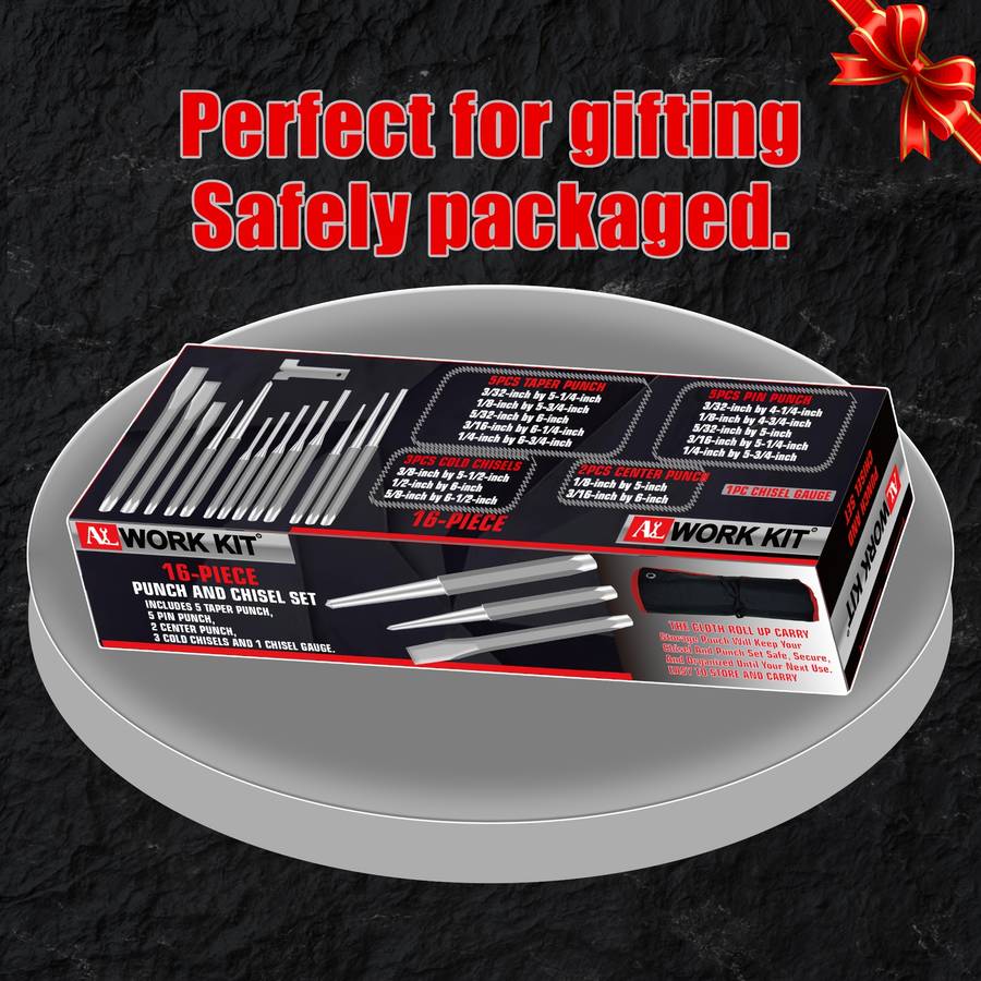 16-Piece Punch And Chisel Set