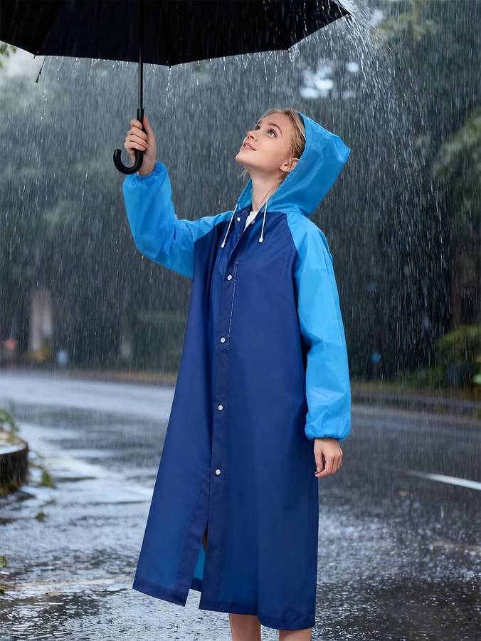 Raincoat Blue Size Asian Onesize