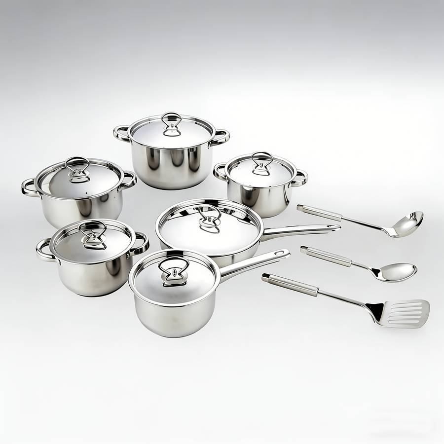 Cookware Pot Color Silvery