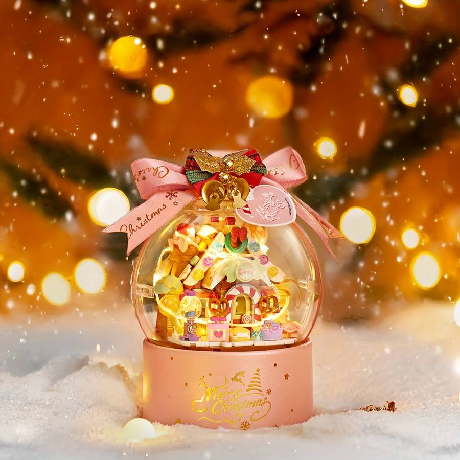 Building Toy Architectural Model Toy Set Style Christmas House Model