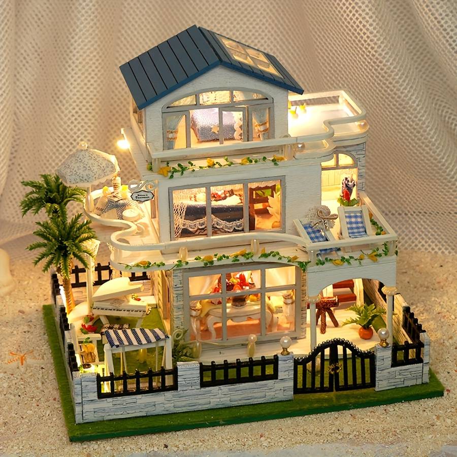 Building Toy Architectural Model Toy Set Style Blue