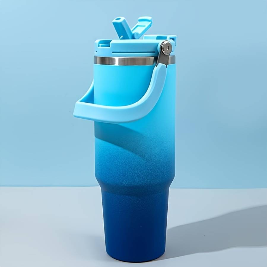 Water Cup Color Gradient Blue